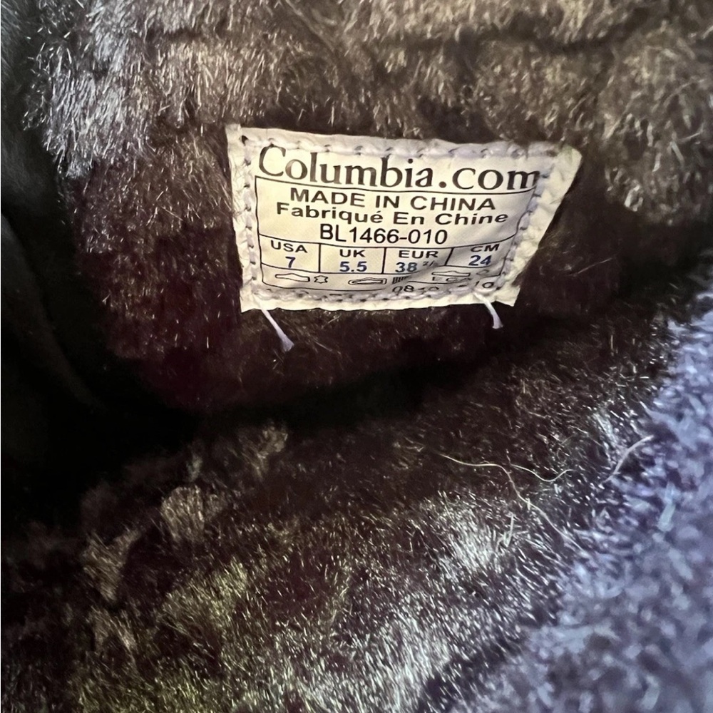Columbia Women Tall Leather Winter Boots Black Size 7 - Picture 5 of 8